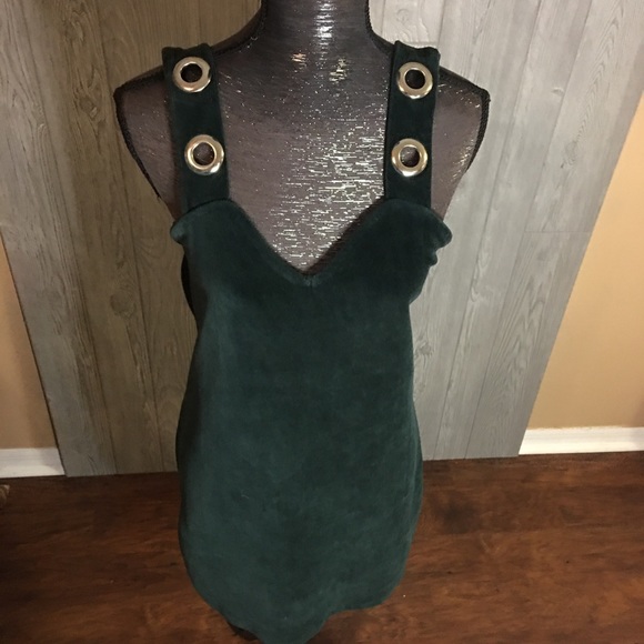 Wild Fable Green Corduroy Overall Dress Size L - Picture 2 of 8